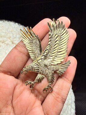 14K Yellow Gold Eagle Pendant